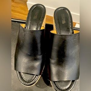 Michael Kors leather wedges